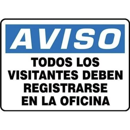 Accuform Exit Sign, Plastic, 10 in W, 7 in H FRMEXT586VP